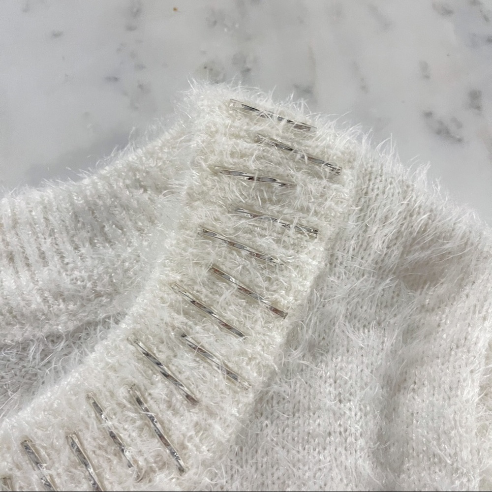 Fuzzy Sweater with Beading - Picture 14 of 14